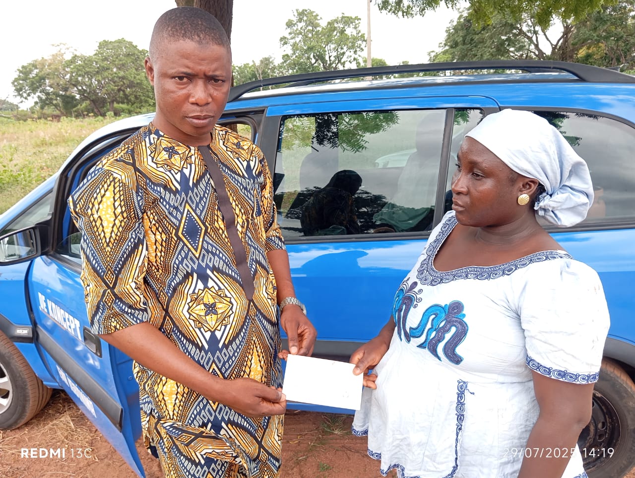 Financial assistance presented to a beneficiary